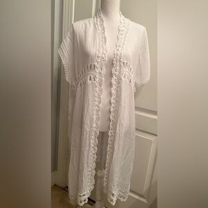 Chic White Shrug/Coverup with Timeless Elegance